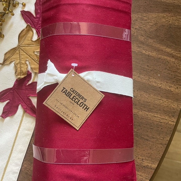 COPY - Pottery Barn Red Cotton Caterer's Table Cloth - Picture 3 of 3